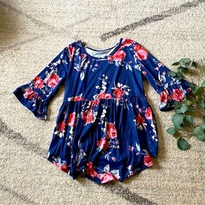 Floral Babydoll Maternity Top